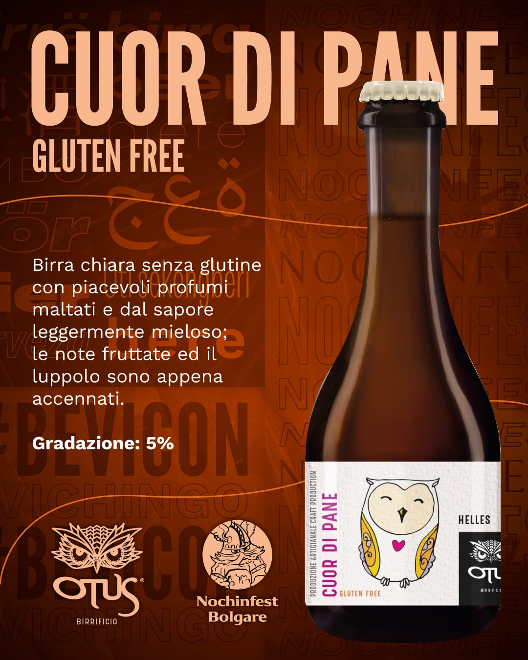 Birra Senza Glutine Cuor di Pane del Birrificio Artigianale Otus