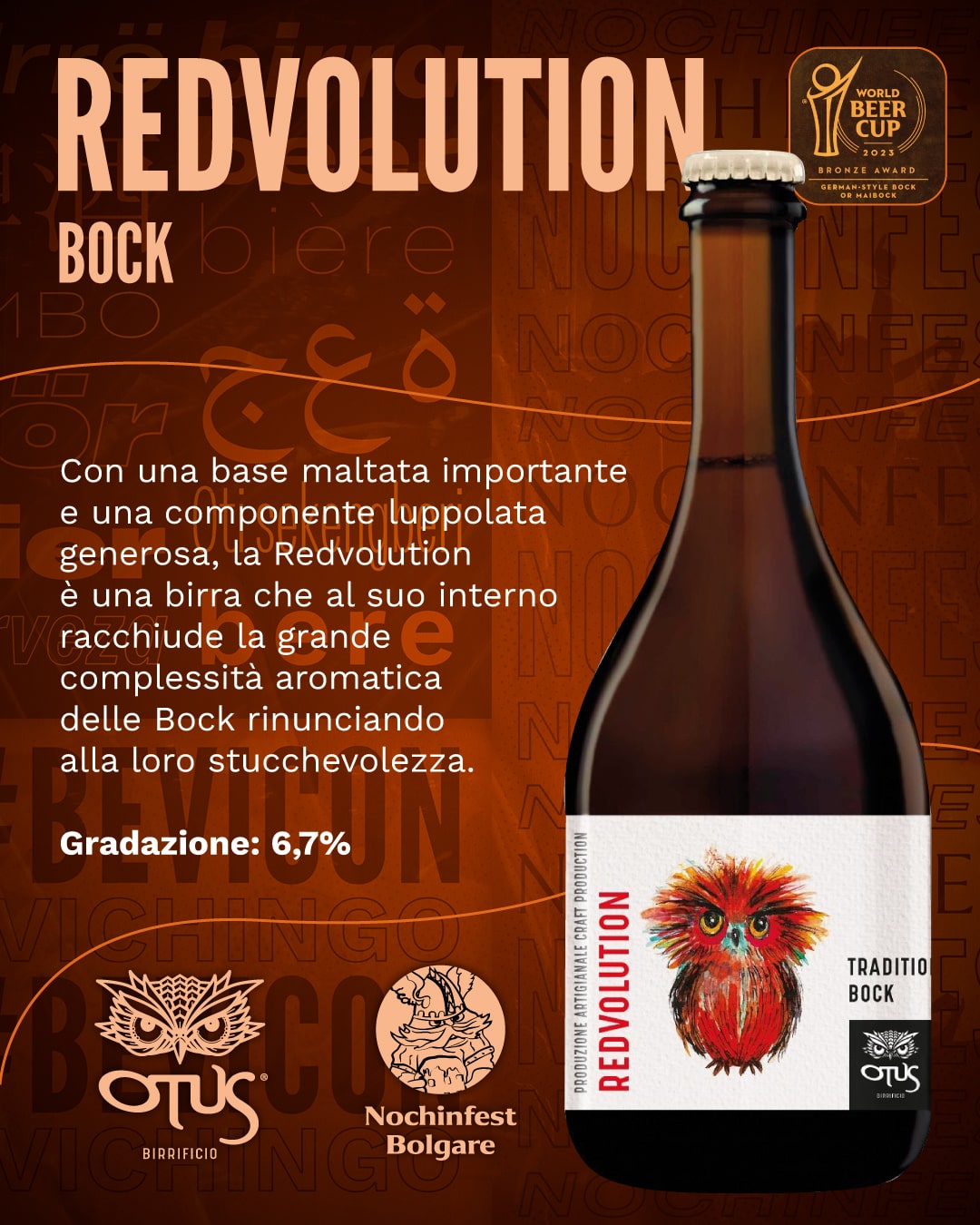 Birra Bock Redvolution del Birrificio Artigianale Otus